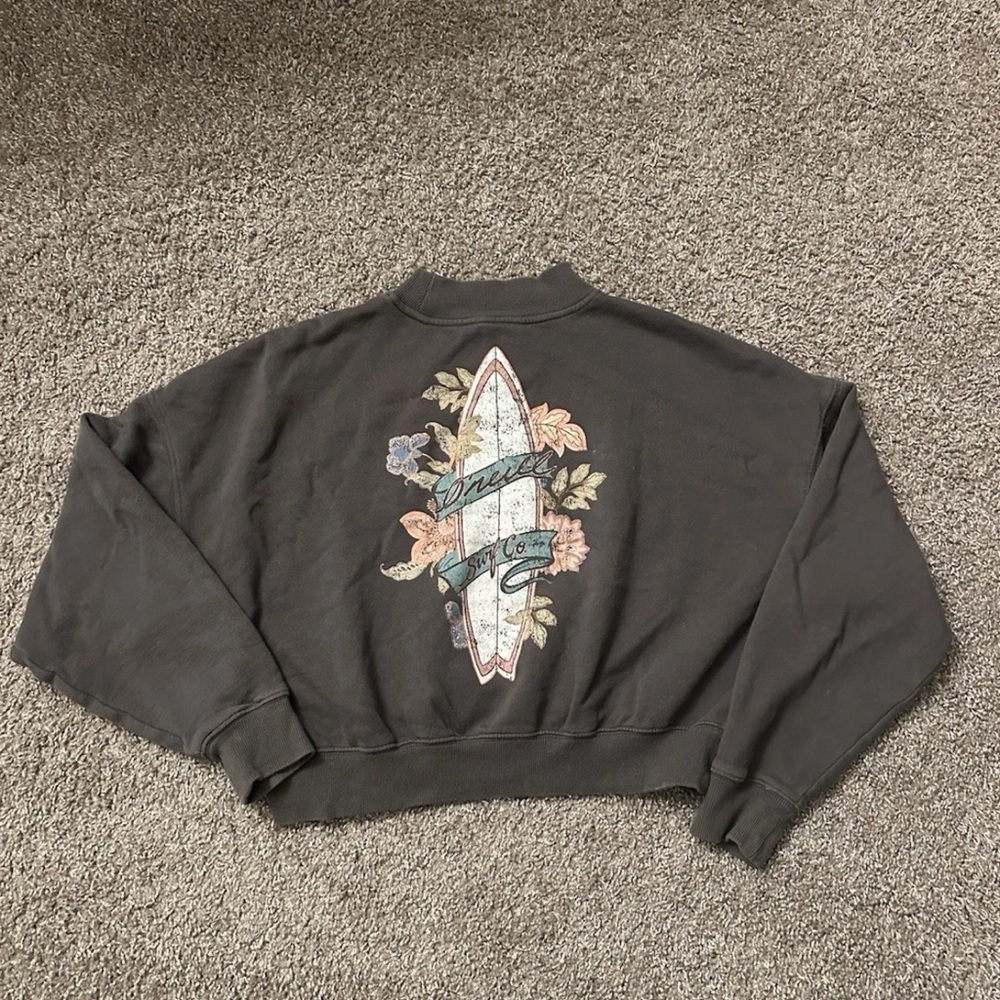 O'Neill Dark Gray Graphic Crewneck Sweater